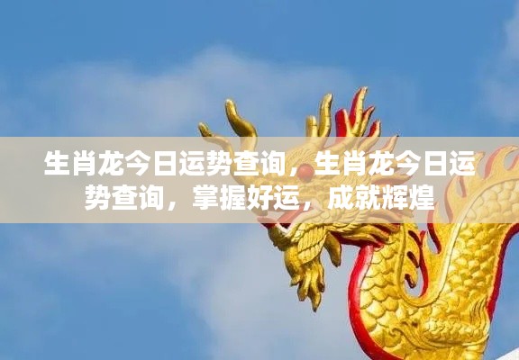 生肖龙今日运势详解,掌握好运势,迈向辉煌成就