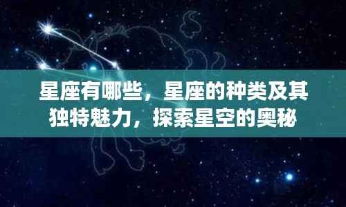 探索星座奥秘,星座种类及其独特魅力揭秘