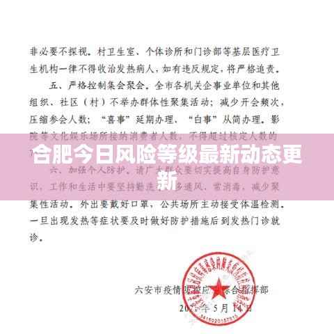 合肥今日风险等级最新动态更新