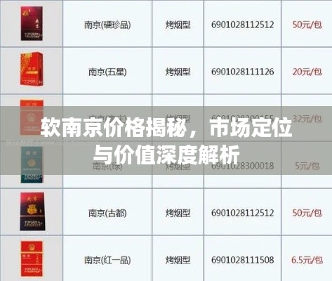 软南京价格揭秘,市场定位与价值深度解析